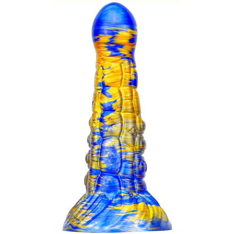 MetallicAnal Gode Fantasy Ninja 16 x 5.2cm Bleu-Doré